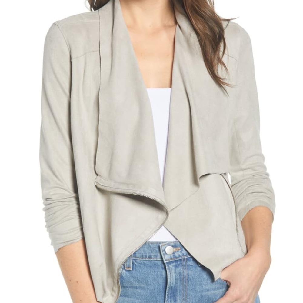 Suede Drape Jacket - image 3